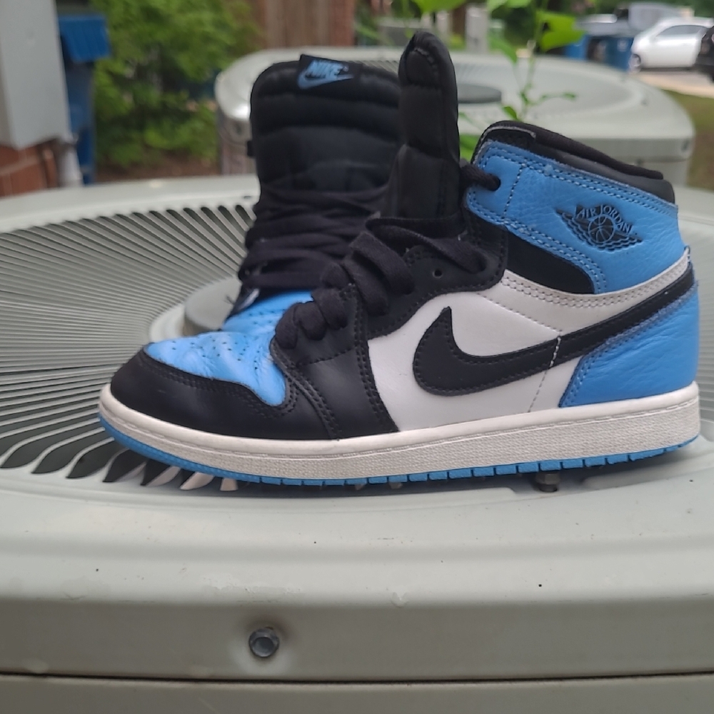 Nike Air Jordan Blue and Black High-Tops
